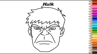 Desenhando o Incrível HULK Vingadores da Marvel  How to draw HULK Marvel Avengers  Dibujando HULK [upl. by Pollard100]