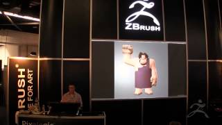 ZBrush at SIGGRAPH 2013Walt Disney Animation Studios Part 1 [upl. by Drusy]