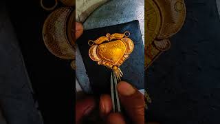 Gold pendant making video shorts reels gold jewelry viralvideo pendantdesign [upl. by Ahsir295]