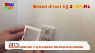 Hoe installeer ik de 2USB WCD  Het USB Stopcontact met ingebouwde oplader [upl. by Ahsotan]