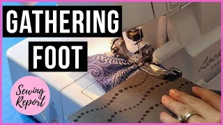 How to Use Gathering Foot for Ruffles on Brother 1034D Serger  SEWING REPORT [upl. by Tamera761]