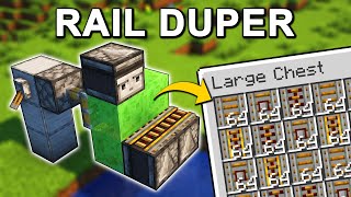 Rail Duplicator Farm in Minecraft 121 Tutorial [upl. by Jonah65]