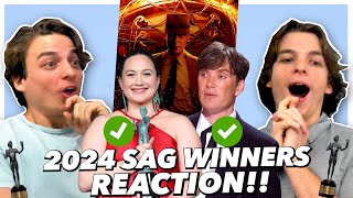 2024 SAG Winners Reaction [upl. by April]