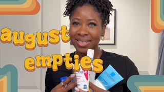 Watch me discuss dermatologist approved empties These products were so good I cut them open [upl. by Eilasor]