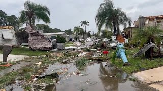 Tornado damage in Spanish Lakes Country Club [upl. by Carina327]