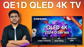 Samsung QE1D QLED Smart 4K TV Review 2024 Model  Samsung QA55QE1DAULXL In Hindi [upl. by Amalberga]