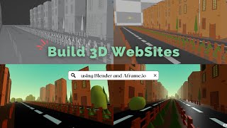 Creating a 3D Buildings Site A 90 sec Tutorial using Aframeio and Blender [upl. by Millur114]