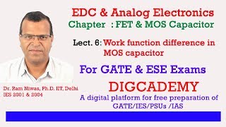 EDC amp AE Chap 4 FET amp MOS Capacitor L6 work function difference [upl. by Salli703]