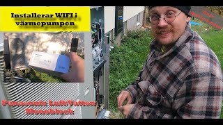 Installerar wifi och appstyrning i min Panasonic luftvattenvärmepump [upl. by Enrico]