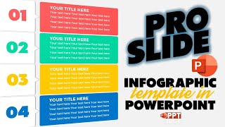 How to Create a Stunning 4 Steps Infographic Slide  PowerPoint Tutorial [upl. by Alset]