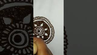 Gold tikli mehandi design YouTube short video viral trending 28 October 2024 [upl. by Sitoiyanap11]