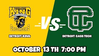 Gridiron Game Day  Detroit King vs Detroit Cass Tech  Full Livestream [upl. by Almeda]