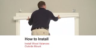 Bali Blinds  How to Install Wood Valances  Outside Mount [upl. by Blasien209]