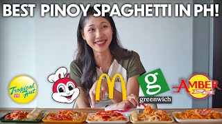 Finding the Best Pinoy Spaghetti in the Philippines 🇵🇭🍝 [upl. by Ecyle]