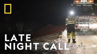 A LateNight Truck Rescue on Icy Roads  Ice Road Rescue  National Geographic UK [upl. by Anircam]