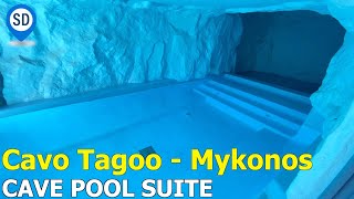 Cavo Tagoo Mykonos Hotel  Cave Pool Suite Tour [upl. by Adnima271]