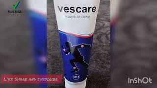 Vestige Vascare Insta Relief Cream Pain Relief Cream [upl. by Ycnay]