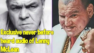 Lenny McLean amp Norman Buckland Two of the Hardest men in Britain EXCLUSIVE UNHEARD AUDIO of LENNY [upl. by Kitarp]