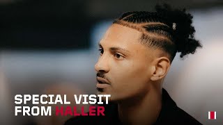 🇨🇮 Sébastien Haller visits Ajax and wants to know Brobbey’s secret ‘I come and visit you’ 😉 [upl. by Eloise]