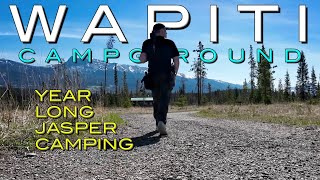 Wapiti Campground YearRound Camping in Jasper National Park [upl. by Ozan]