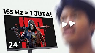 Monitor Gaming Layar IPS 24 inch 165 Hz cuma 1 JUTA  Review Monitor Gaming Koorui 24E3 [upl. by Akemak]