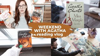 WEEKEND WITH AGATHA reading vlog 🔎 reading Agatha Christie all weekend long [upl. by Aileek]