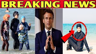 Muslim women swimming pool dress burkini bann in France  muslim women dress in france [upl. by Enayr619]