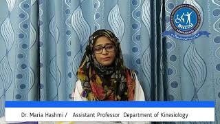 Dr Maria Hashmi Assistant Professor Bhitai Institute of Physiotherapy amp Rehabilitation Sciences [upl. by Asselim693]