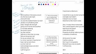 Analyzing Syntax enjambment in “HalfHanged Mary”  3AM Section independent practice [upl. by Assisi]