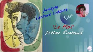 Analyse linéaire  Le Mal Arthur RIMBAUD Cahiers de Douai BAC français Oral EAF  grammaire [upl. by Buffum]