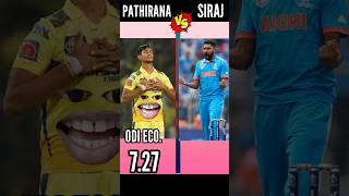 Matheesha Pathirana Vs Mohammad Siraj  Comparison siraj [upl. by Neuberger]