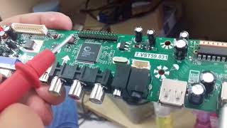 INSTALLATION OF V59 UNIVERSAL LCD TELEVISION CONTROLLER BOARD [upl. by Aicenet]