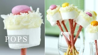 How to Make Marshmallow Flower Pops 빼빼로 마시멜로 꽃 만들기  한글자막 [upl. by Lucy]