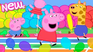 Peppa Pig Tales 🎈The Big Balloon Garden Race 🎈 BRAND NEW Peppa Pig Episodes [upl. by Laverne135]