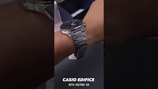 CASIO EDIFICE 카시오 에디피스 EFSS570D1A shorts watch 카시오시계 fashion [upl. by Brandice]