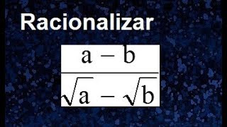 Racionalización con suma de raices en el denominador ejemplos de racionalización [upl. by Irej653]