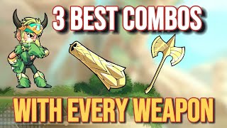 3 True Combos YOU Need to LEARN With Every Weapon in BRAWLHALLA [upl. by Nehpets]