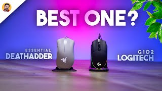 Razer DeathAdder Essential VS Logitech G102  Best Gaming Mouse Under 1000 in 2024  techboxhindi [upl. by Leontine]