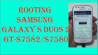 Samsung Galaxy S Duos 2 GT 7582S7580 rooting by BCD Tech [upl. by Sochor]