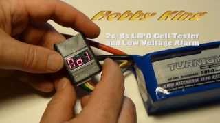 Hobby King LIPO 28s Cell Checker with Low Voltage Alarm [upl. by Enigroeg]