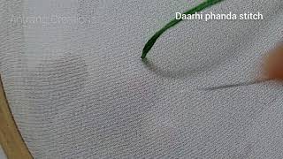 Chikankari embroidery stitches  7  Daarhi phanda stitch  Antrang Creations [upl. by Pellegrini]