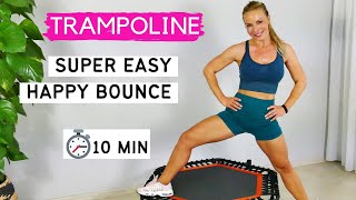 10 minute SIMPLE TRAMPOLINE workout  Rebounder workout  Trampoline exercise for beginners [upl. by Bennir]