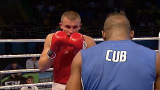 Oleksandr Khyzhniak UKR vs Arisnoidis Despaigne CUB Lvov Boxing Cup 2018 75kg [upl. by Hizar]