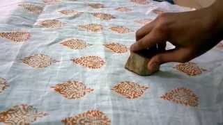 Hand Block Printing Using Wooden Blocks  A Tutorial by DesiCrafts [upl. by Adala235]