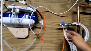 Home Master Reverse Osmosis Installation [upl. by Llehcnom]