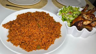 Ghana Jollof Rice Recipe  Secret To A Perfect Ghanaian Jollof Rice  Lovystouch [upl. by Merlin]