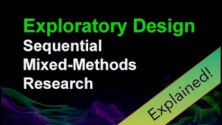 Exploratory Design  Mixed Methods Explained [upl. by Neztnaj456]