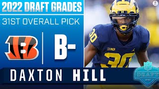 Bengals take SPEEDY CB Daxton Hill With No 31 Pick I 2022 NFL Draft Grades [upl. by Ahsoyek624]