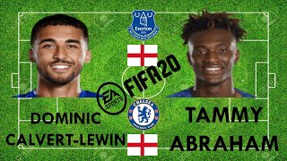 Dominic CalvertLewin vs Tammy Abraham  FIFA 20 comparison [upl. by Marl]