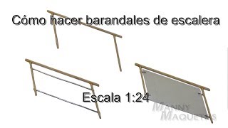 Cómo hacer barandales para escalera [upl. by Ylram]